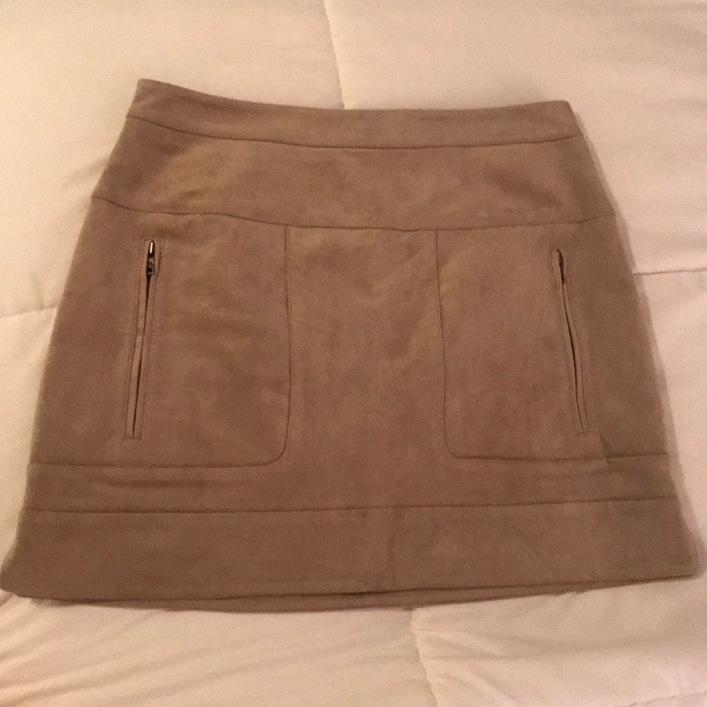 BCBGMAXAZRIA Microsuede Mini Skirt